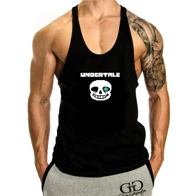 Черная майка для видеоигр, для взрослых и детей, без рисунка, с надписью Undertale, мужские топы с бесплатной доставкой, оптовая продажа, футболка под заказ, с рисунком окружающей среды 
Черная майка для видеоигр, для взрослых и детей, без рисунка, с надписью Undertale, мужские топы с бесплатной доставкой, оптовая продажа, футболка под заказ, с рисунком окружающей среды