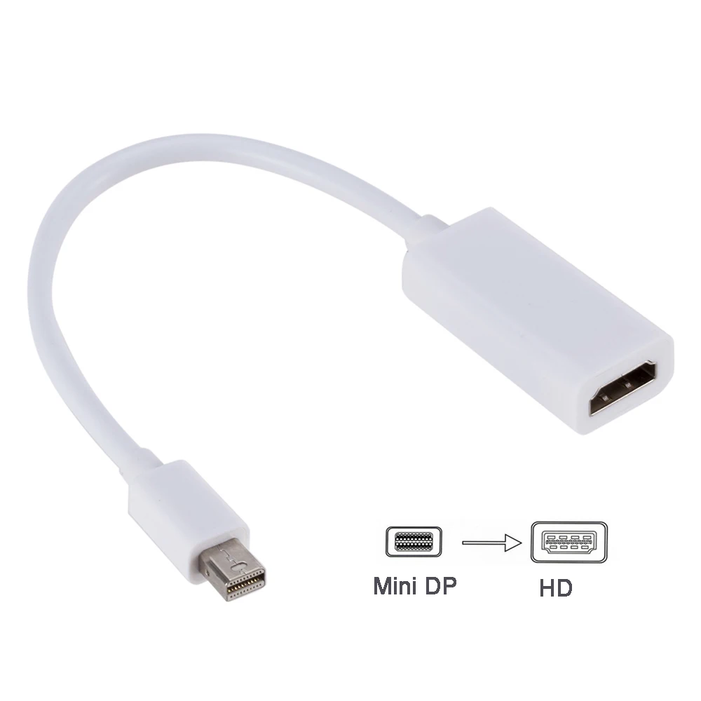 Mini DP To HDMI-compatible Adapter Cable 4K/1080P Male To Female DisplayPort to HD Converter for Macbook Pro Air Mac Surface Pro
Mini DP To HDMI-compatible Adapter Cable 4K/1080P Male To Female DisplayPort to HD Converter for Macbook Pro Air Mac Surface Pro