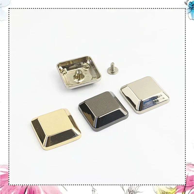 5Pcs 25mm Square Metal Rivet Nail Round Corner Screw Bag Hardware Decorative Studs Button DIY Twist Snap Hook Clasp Accessories
5Pcs 25mm Square Metal Rivet Nail Round Corner Screw Bag Hardware Decorative Studs Button DIY Twist Snap Hook Clasp Accessories