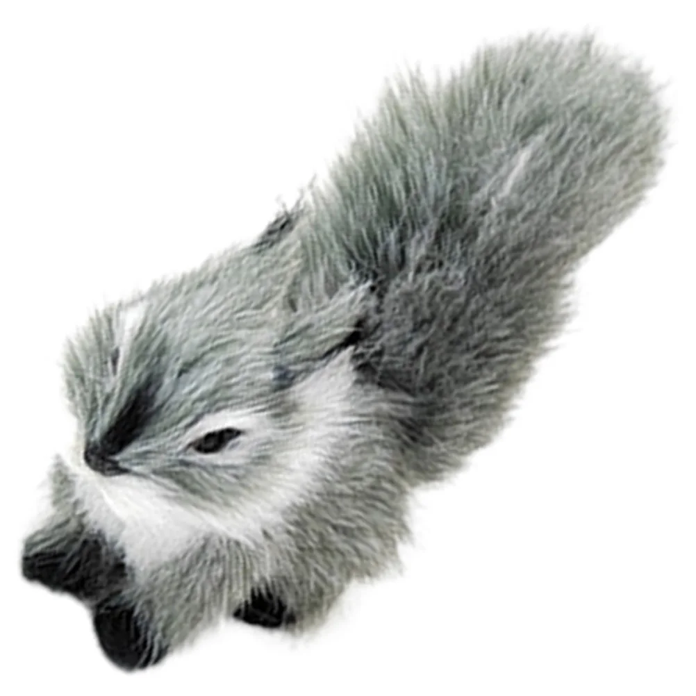 

Simulation Squirrel Decor Adorable Ornament Plastic Animal Decors Sculpture Figurine Desktop Statue