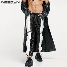 INCERUN American Style Fashion Men's All-math Simple Trousers 2Color Stitching Drawstring Elastic Waist Leather Pants S-5XL 2022
INCERUN American Style Fashion Men's All-math Simple Trousers 2Color Stitching Drawstring Elastic Waist Leather Pants S-5XL 2022