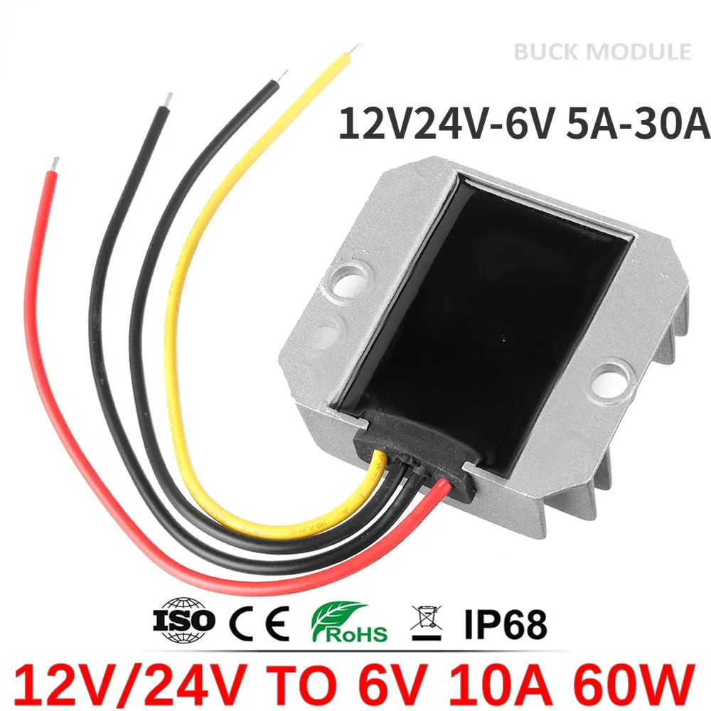 12V 24V to 6V 5A-30A DC DC Converter Step Down Regulator Voltage Transformfor Toys Cars Power Supply 10-36V to 6V buck Module
12V 24V to 6V 5A-30A DC DC Converter Step Down Regulator Voltage Transformfor Toys Cars Power Supply 10-36V to 6V buck Module