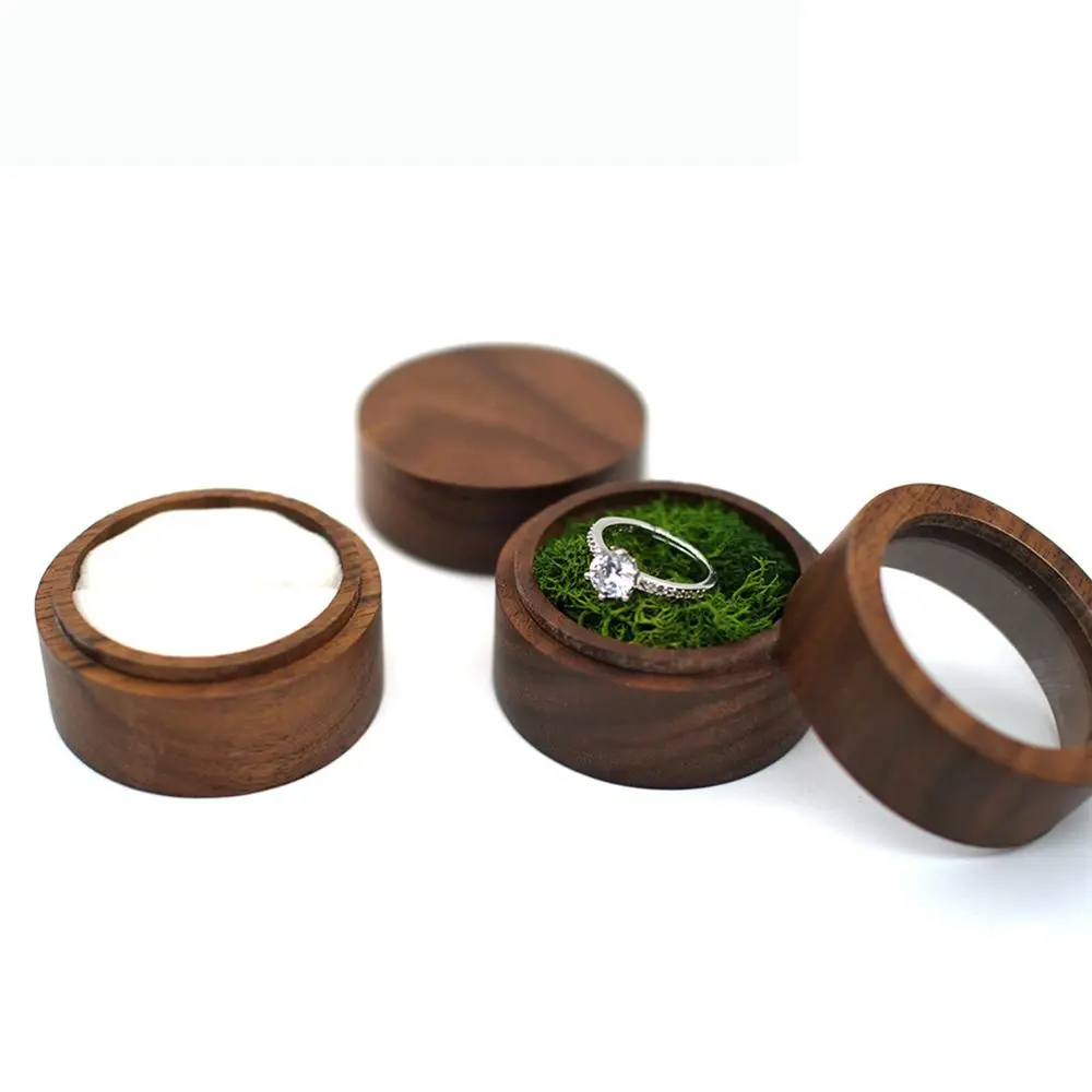 

Rustic Wedding Engagement Ceremony Earrings Organizer Case Proposal Ring Bearer Box Ring Box Storage Box Presentation Box