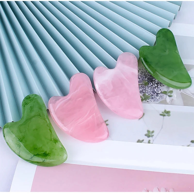 Natural Resin Gua Sha Massage Board Rose Quartz Guasha Plate Face Massager Scrapers Tools For Face Neck Back Body
Natural Resin Gua Sha Massage Board Rose Quartz Guasha Plate Face Massager Scrapers Tools For Face Neck Back Body