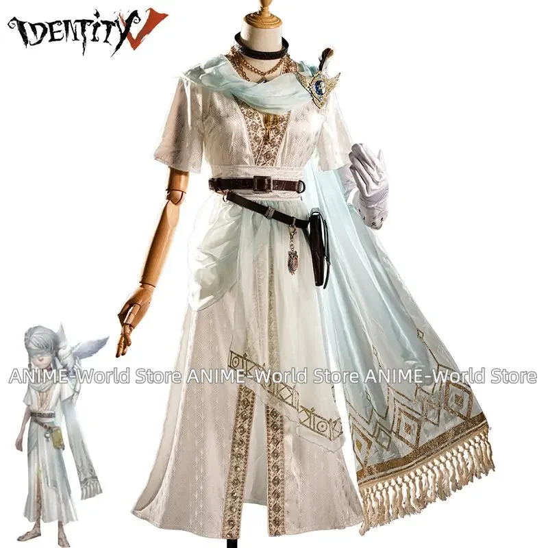 

Game Identity V Seer Eli Clark Cosplay Costume Truth Prophet White Suit Fancy Party Outfits Halloween Uniforms Custom Made