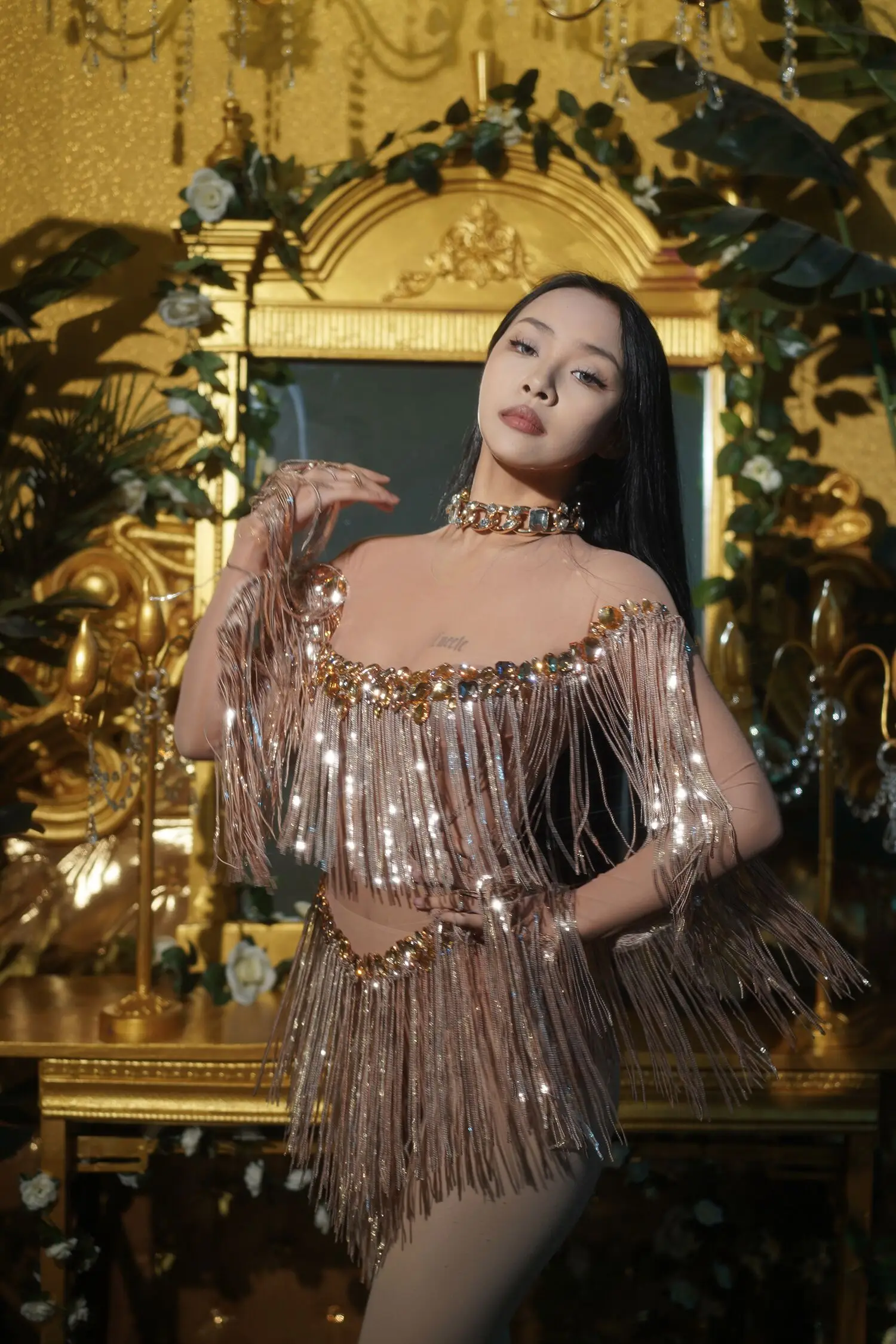 Bright Sequins Fringes Rhinestones Bodysuit Sexy Mesh Prom Party Birthday Outfit Evening Female Singer DJ Costume weixiao
Bright Sequins Fringes Rhinestones Bodysuit Sexy Mesh Prom Party Birthday Outfit Evening Female Singer DJ Costume weixiao
