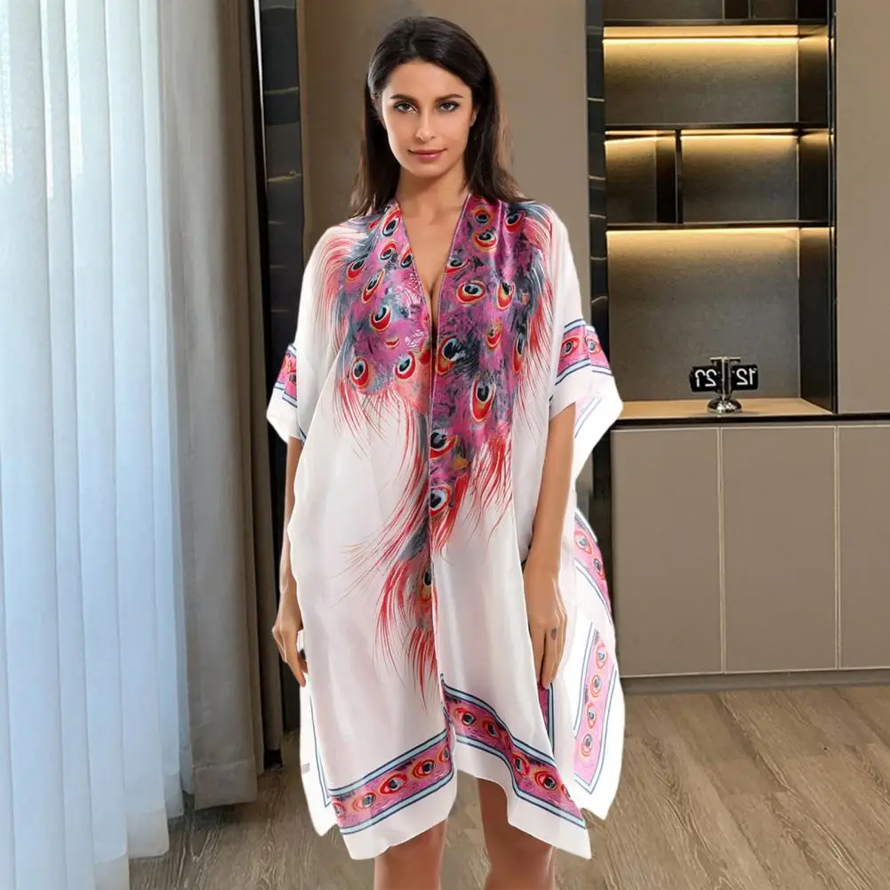 Women Shawl Stylish Sunscreen Beach Poncho Swimsuit Cover-up Cardigan for Women Quick Dry Irregular Holiday Bikini Shawl Bathing
Women Shawl Stylish Sunscreen Beach Poncho Swimsuit Cover-up Cardigan for Women Quick Dry Irregular Holiday Bikini Shawl Bathing