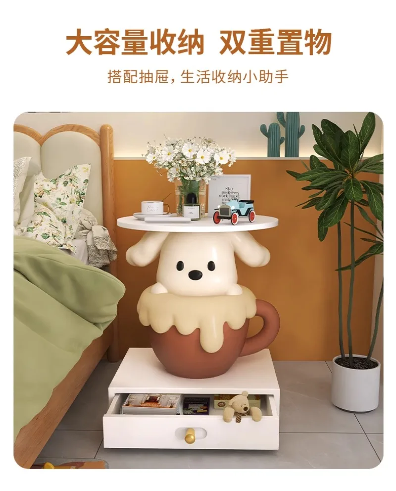 Ins Style Cartoon Teacup Dog Next To Sofa Bedside Table Living Room TV Cabinet Shelf Floor-standing Ornaments Home Decoration Ins Style Cartoon Teacup Dog Next To Sofa Bedside Table Living Room TV Cabinet Shelf Floor-standing Ornaments Home Decoration