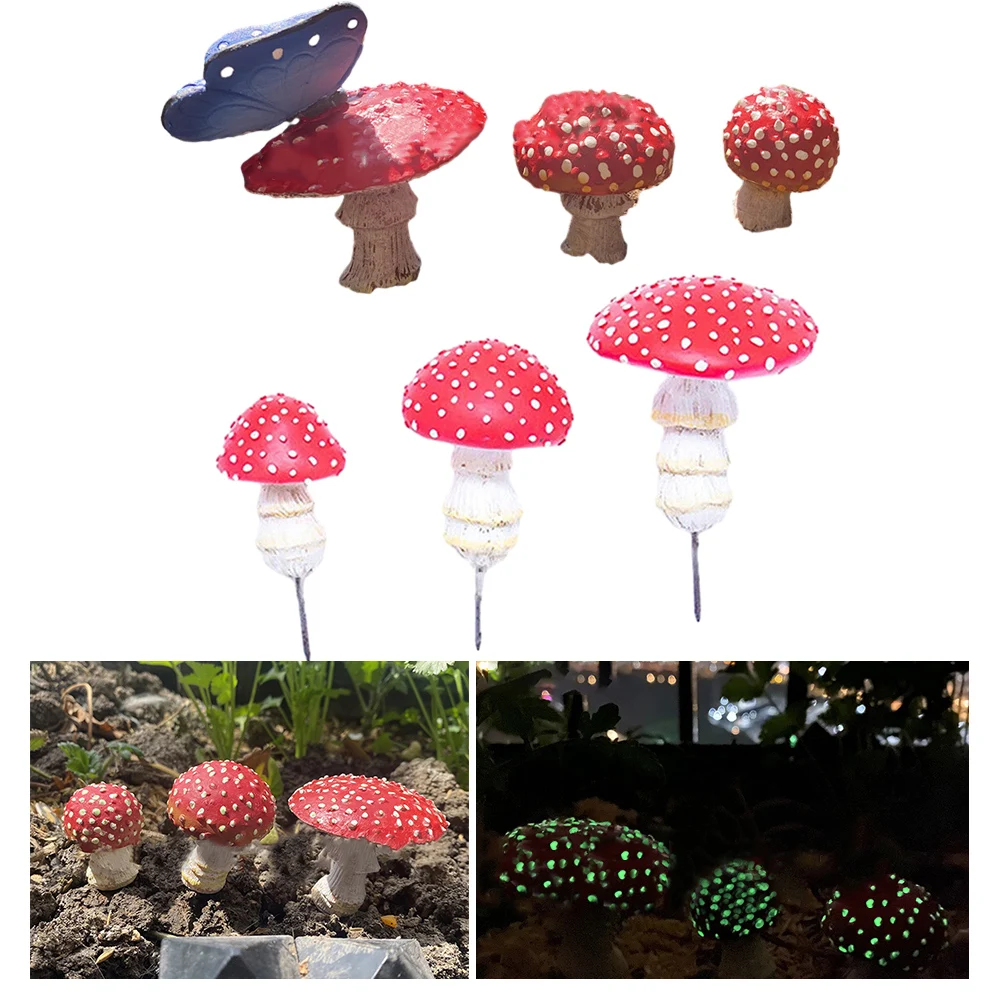 Resin Luminous Mushroom Sculpture Garden Yard Ornament Outdoor Lawn Decor Terrarium Figurines Decor DIY Dollhouse
Resin Luminous Mushroom Sculpture Garden Yard Ornament Outdoor Lawn Decor Terrarium Figurines Decor DIY Dollhouse
