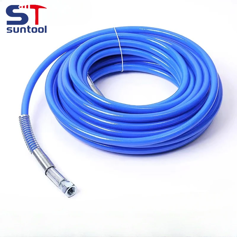 

Suntool Airless paint sprayer spare part 8M/10m//15m/20m/30M 1/4" High pressure hose BSP 3500Psi paint sprayer hose sprayer