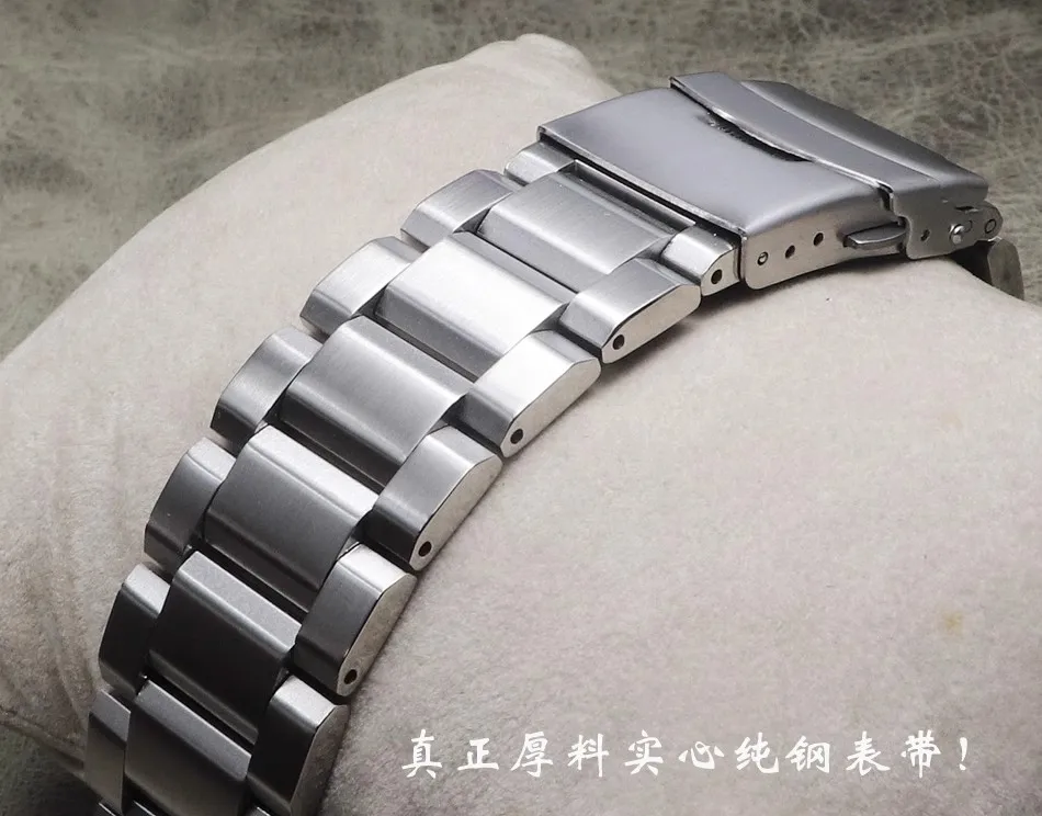 

18 19 20 21 22 23 24mm Stainless Steel Solid Silver High Quality Smart Watchband Bracelet Men Straps Metal Tape Quick release