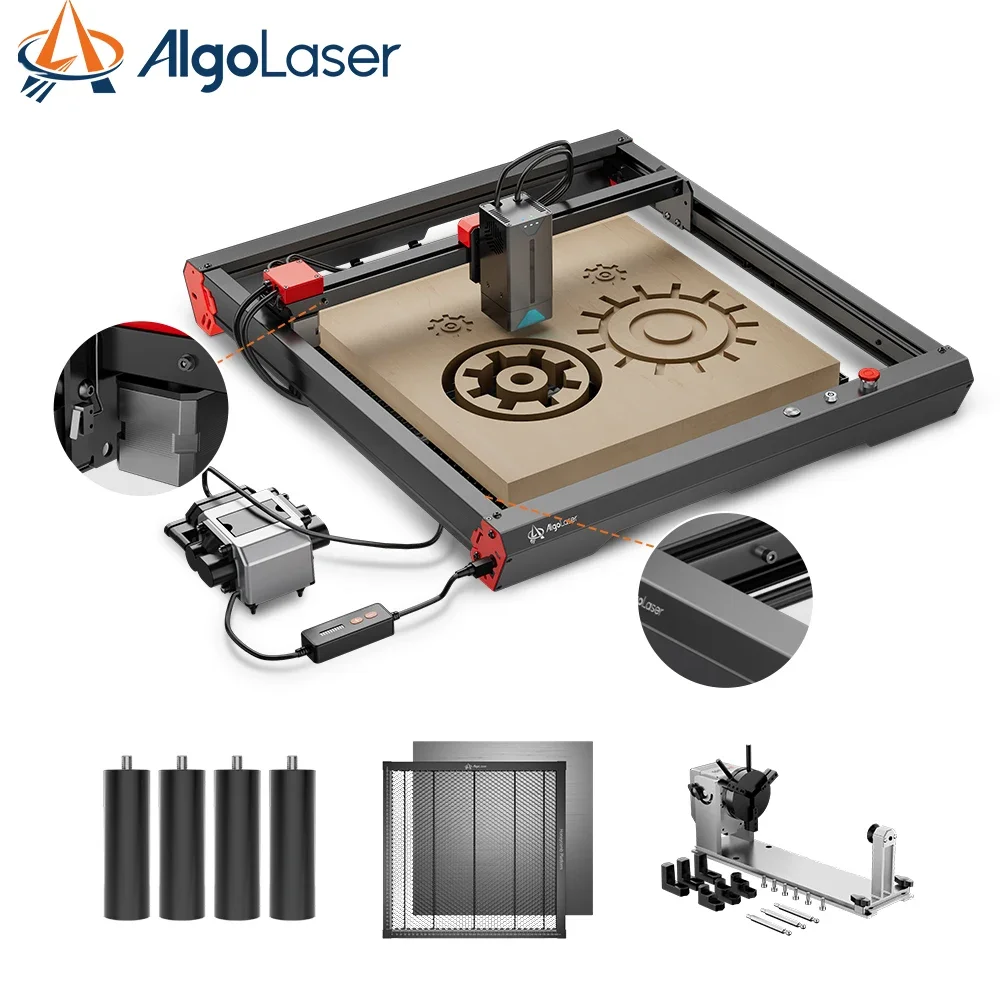 AlgoLaser Alpha 22W Laser Cutter Monster 40*40cm Carving Area 400mm/s Metal Engraver Woodworking Lase Engraving Cutting Machine 
AlgoLaser Alpha 22W Laser Cutter Monster 40*40cm Carving Area 400mm/s Metal Engraver Woodworking Lase Engraving Cutting Machine
