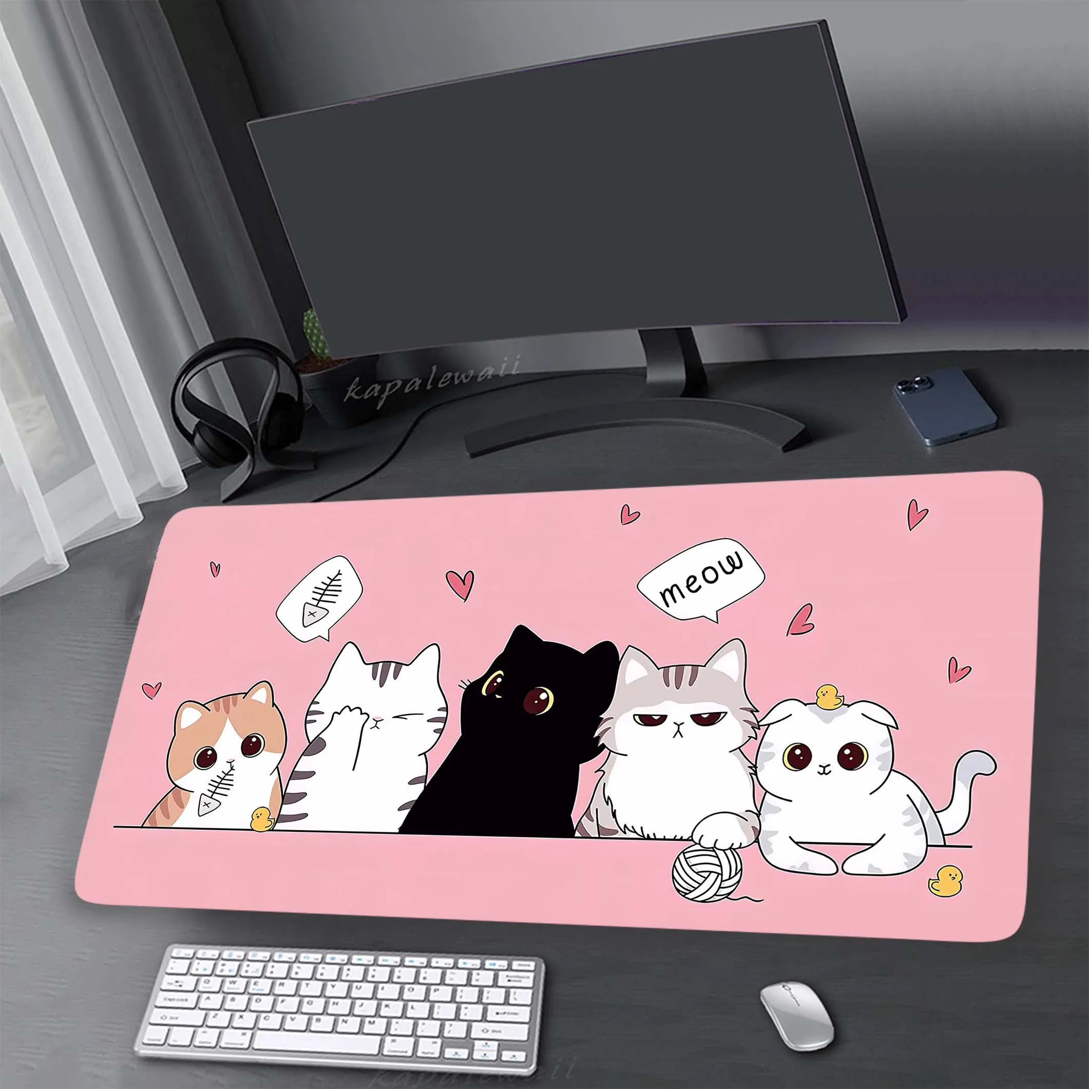 Cat Mouse Pad Gaming Mouse Mat Large Mousepad Rubber Deskmat Company Desk Pad Big Mousepads 90X40cm Locking Edge Mouse Pads XXL
Cat Mouse Pad Gaming Mouse Mat Large Mousepad Rubber Deskmat Company Desk Pad Big Mousepads 90X40cm Locking Edge Mouse Pads XXL