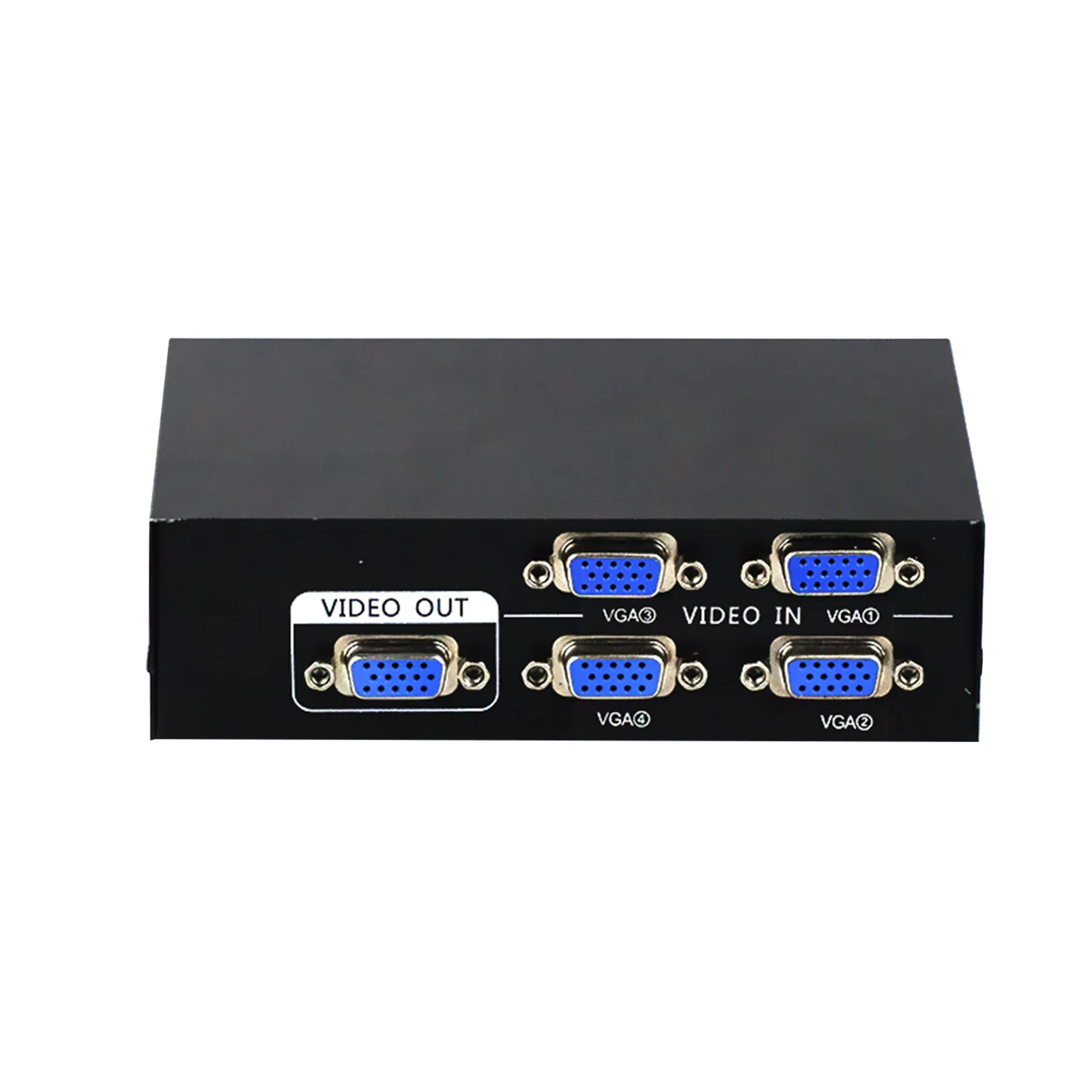 

VGA Switch 4 Port VGA Video HD Signal Amplifier Booster 4x1 Splitter 1920*1440 For 4 Computers Share 1 Monitor / Projector