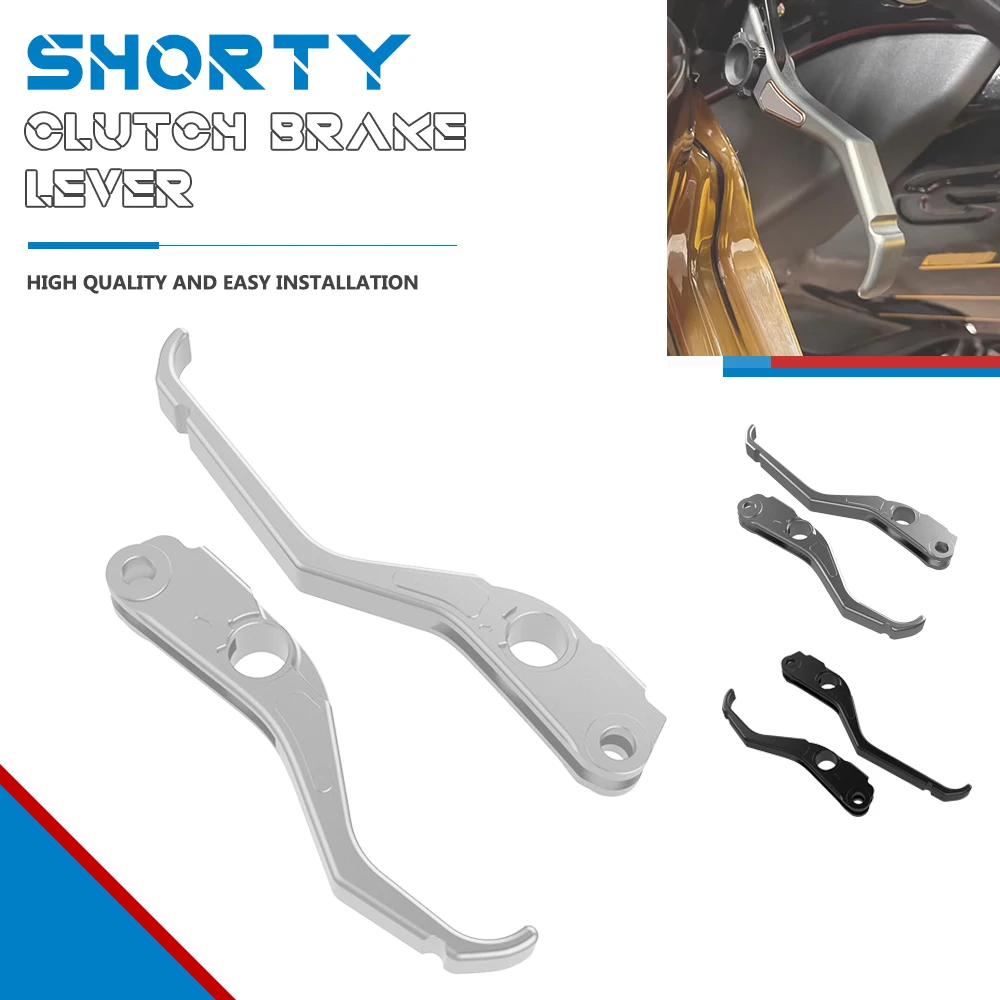 

FOR BMW R1200RT R1200RS R1200R 2013-2014-2015-2016-2017-2018 CNC TWO FINGER Shorty CLUTCH BRAKE LEVER SET R1200 R RT RS