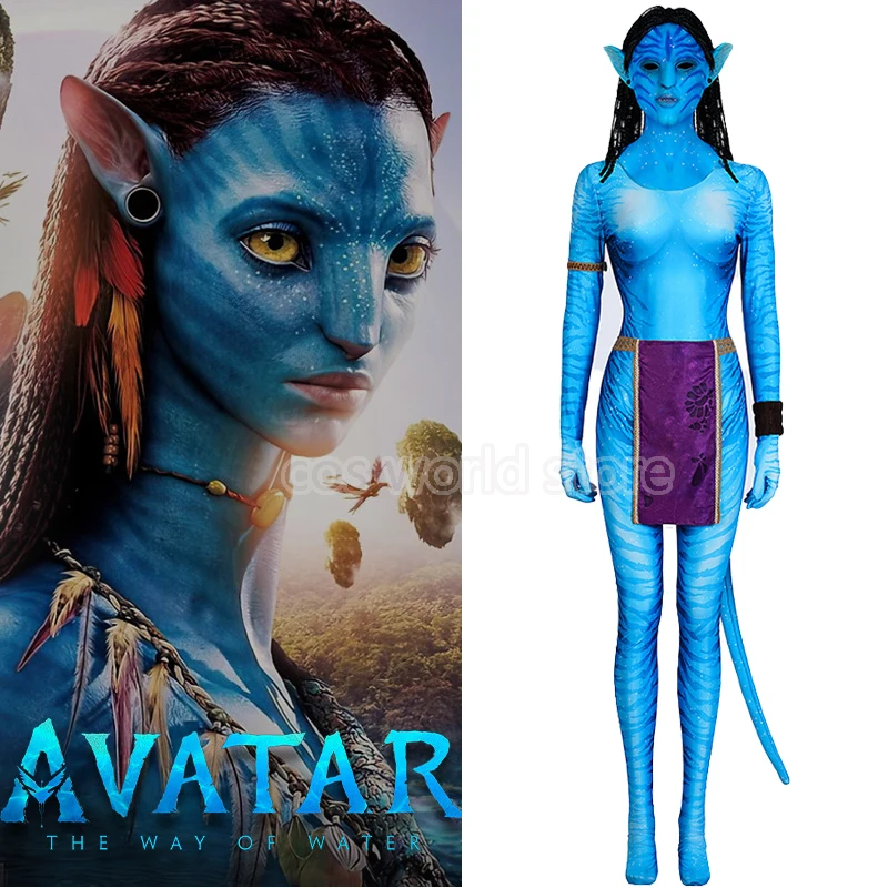 Movie Avatar 2 The Way of Water Nyteri Cosplay Costume Women 3D Jumpsuits Suit With Mask Halloween Carnival Performance Clothes
Movie Avatar 2 The Way of Water Nyteri Cosplay Costume Women 3D Jumpsuits Suit With Mask Halloween Carnival Performance Clothes