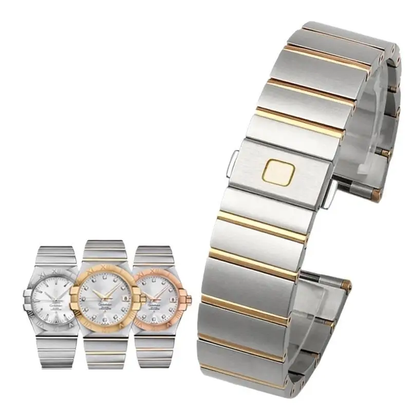 COE For Omega Steel Strap Constellation Double Eagle Series Steel Watchband Men Women Watch Chain 17mm 23mm 25mm
COE For Omega Steel Strap Constellation Double Eagle Series Steel Watchband Men Women Watch Chain 17mm 23mm 25mm