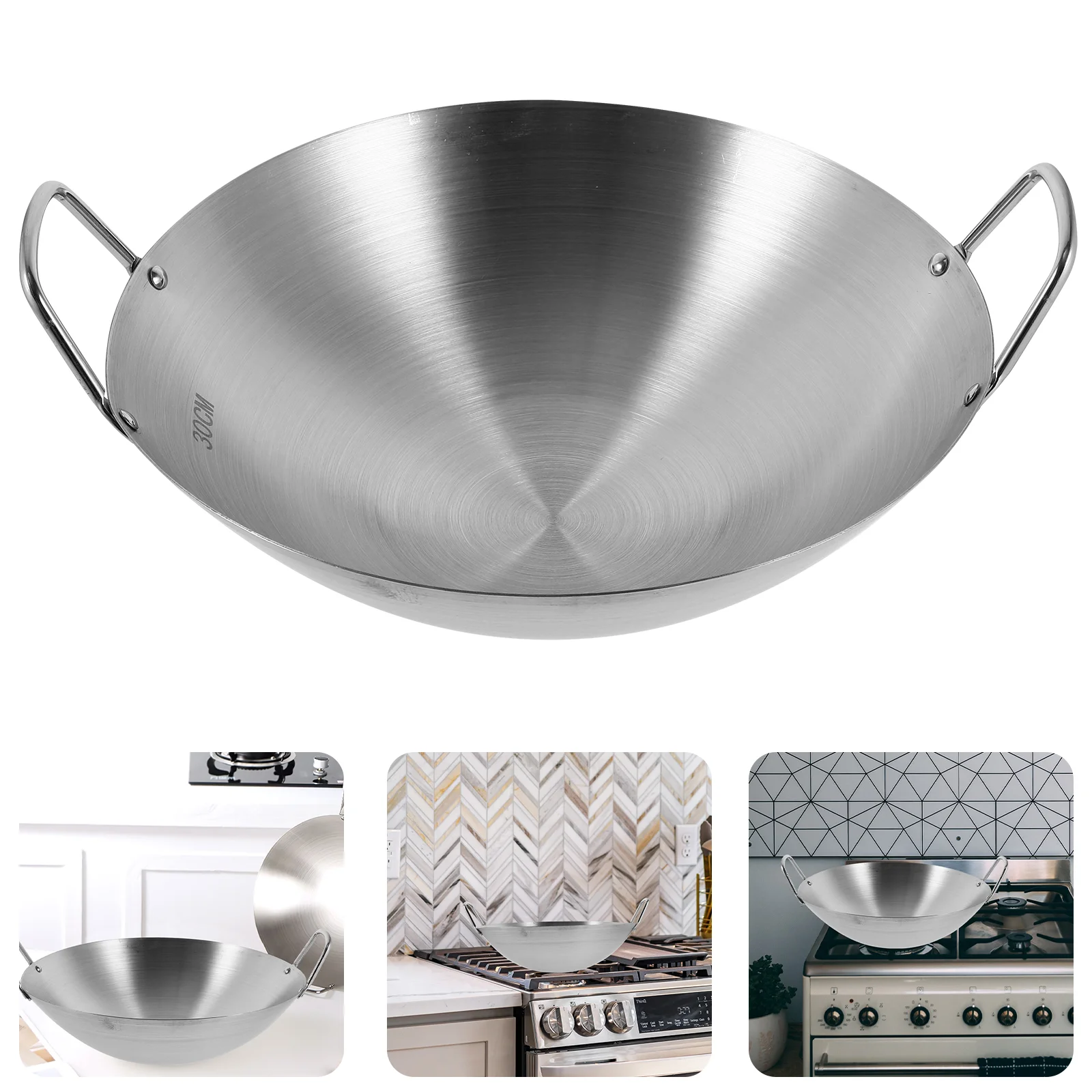 Non Stick Fry Pan Stainless Steel Wok Non-stick Kitchen Gadget Pot with Two Handle Stove Double Accessory
Non Stick Fry Pan Stainless Steel Wok Non-stick Kitchen Gadget Pot with Two Handle Stove Double Accessory