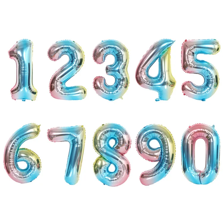 The New US Version Of The Thin Body 32 Inch Gradient Aluminum Film Digital Balloon Baby Birthday Party Decoration S1289
The New US Version Of The Thin Body 32 Inch Gradient Aluminum Film Digital Balloon Baby Birthday Party Decoration S1289