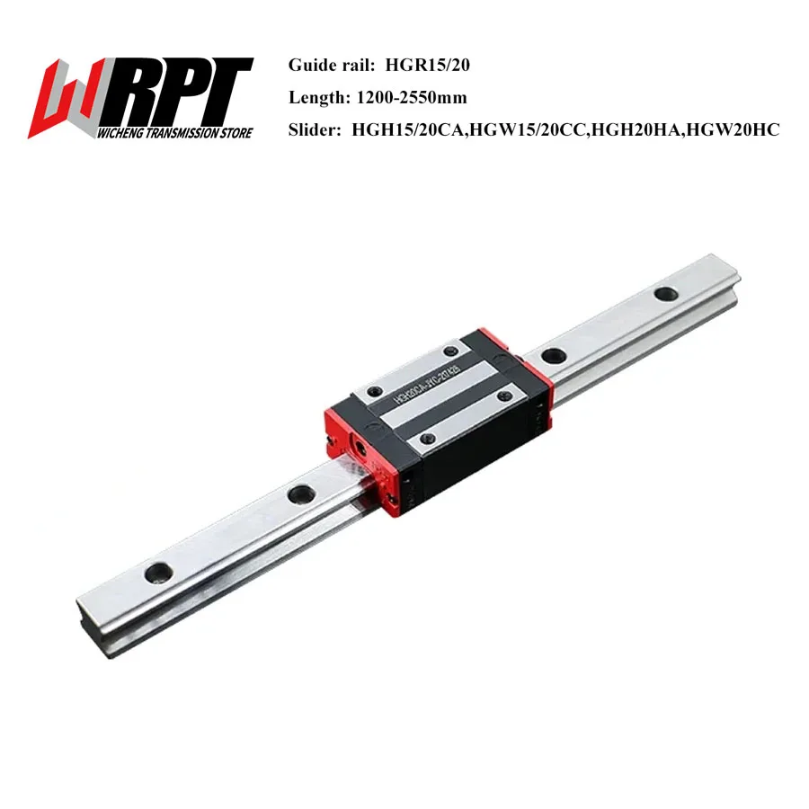 1PC HGR15 HGR20 Square Linear Guide Rail 1200mm-2550mm + 1PC HGH15/20CA HGW15/20CC HGH20HA HGW20HC For CNC Engraving Printer
1PC HGR15 HGR20 Square Linear Guide Rail 1200mm-2550mm + 1PC HGH15/20CA HGW15/20CC HGH20HA HGW20HC For CNC Engraving Printer
