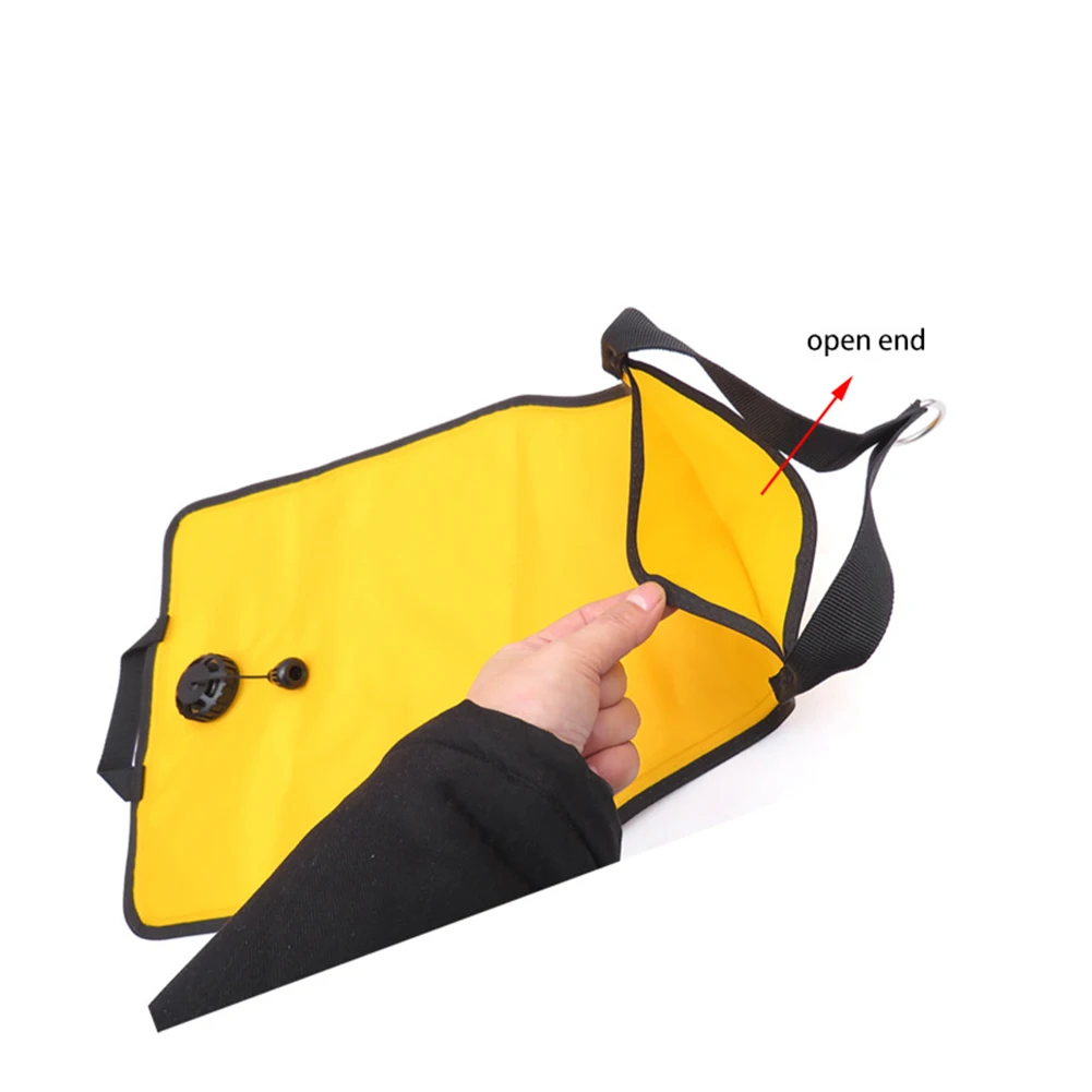 Nylon Salvage Lift Bag With Dump Valve Gear Underwater Valve Scuba Swimming Diving Work 30lbs Water Sports Snorkeling Accessory
Nylon Salvage Lift Bag With Dump Valve Gear Underwater Valve Scuba Swimming Diving Work 30lbs Water Sports Snorkeling Accessory