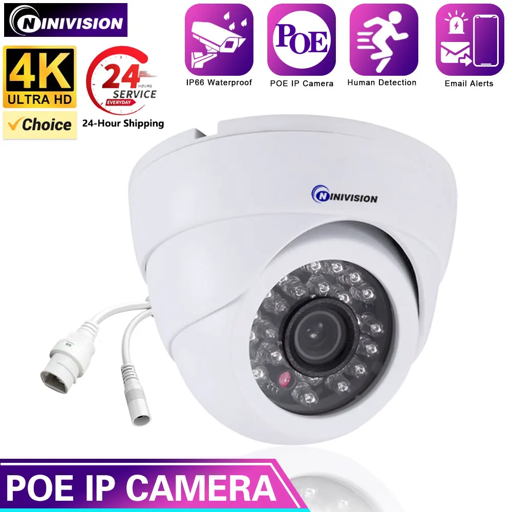 

4K POE 8MP IP Camera Outdoor Waterproof External CCTV Security-Protection Explosion-Proof Dome Network Surveillance IP Camera