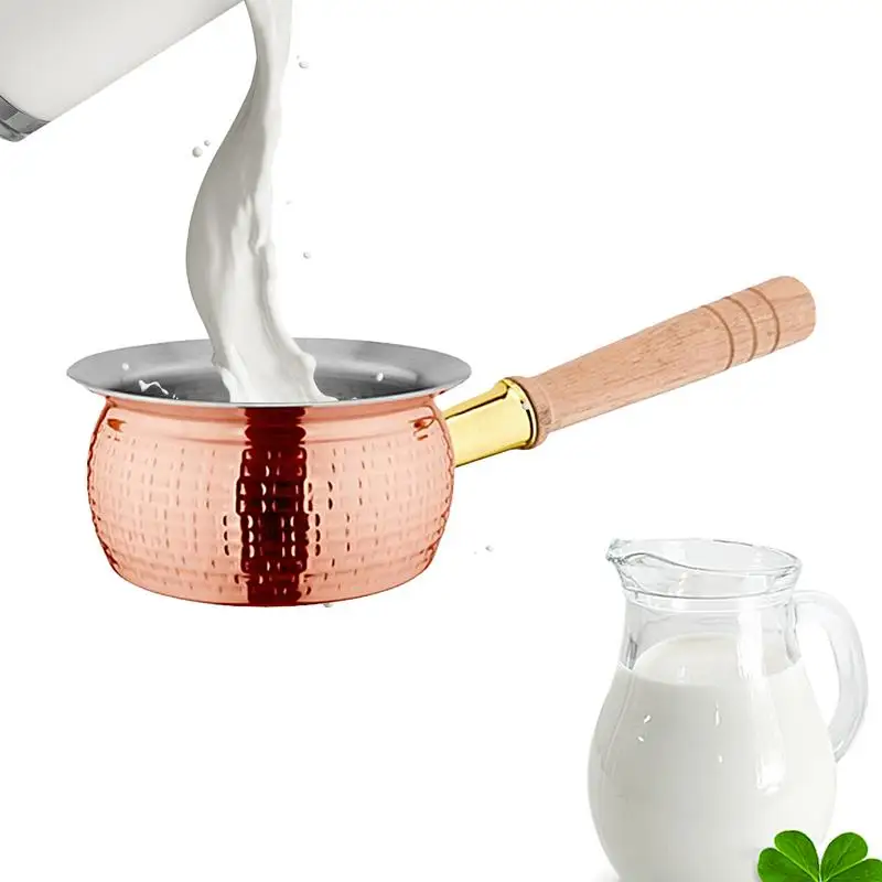 400ml Milk Warmer Pot Nonstick Small Saucepan Stainless Steel Stovetop Chocolate Melting Pan With Handle cooking accessories
400ml Milk Warmer Pot Nonstick Small Saucepan Stainless Steel Stovetop Chocolate Melting Pan With Handle cooking accessories