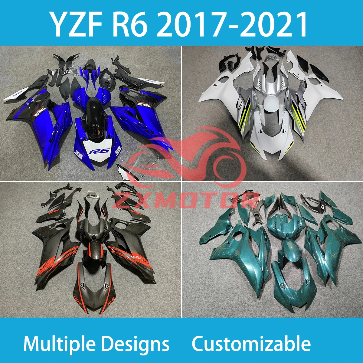 YZF R6 17 18 19 20 21 Гоночный комплект обтекателей для YAMAHA YZFR6 2017 2018 2019 2020 2021 мотоциклетные Обтекатели впрыскивание кузов
YZF R6 17 18 19 20 21 Гоночный комплект обтекателей для YAMAHA YZFR6 2017 2018 2019 2020 2021 мотоциклетные Обтекатели впрыскивание кузов