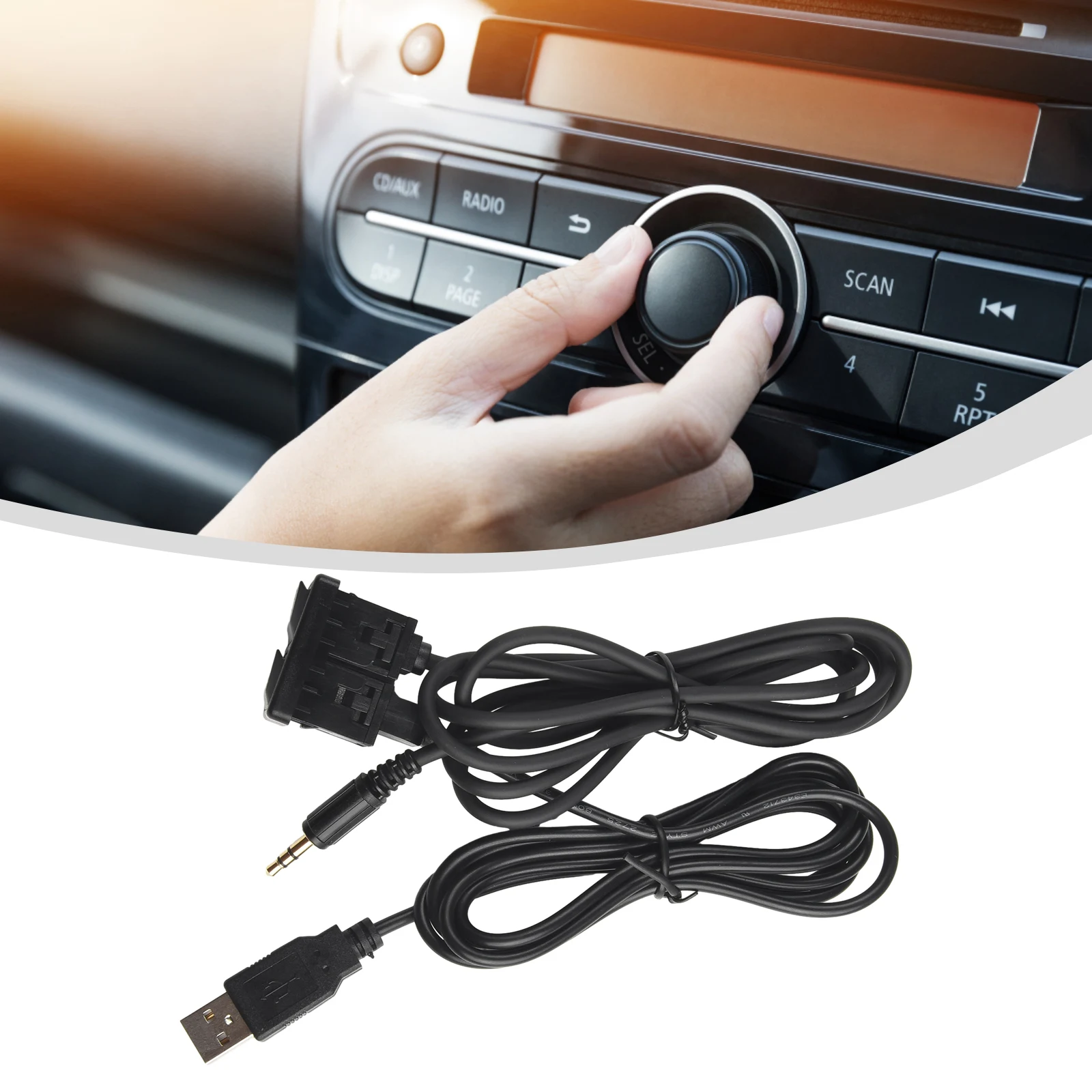 AUX Cable Car USB AUX Adapter Car Accessories 3.4*2.3CM Black Dash Flush Mount Extension Plastic With Dust Cover
AUX Cable Car USB AUX Adapter Car Accessories 3.4*2.3CM Black Dash Flush Mount Extension Plastic With Dust Cover