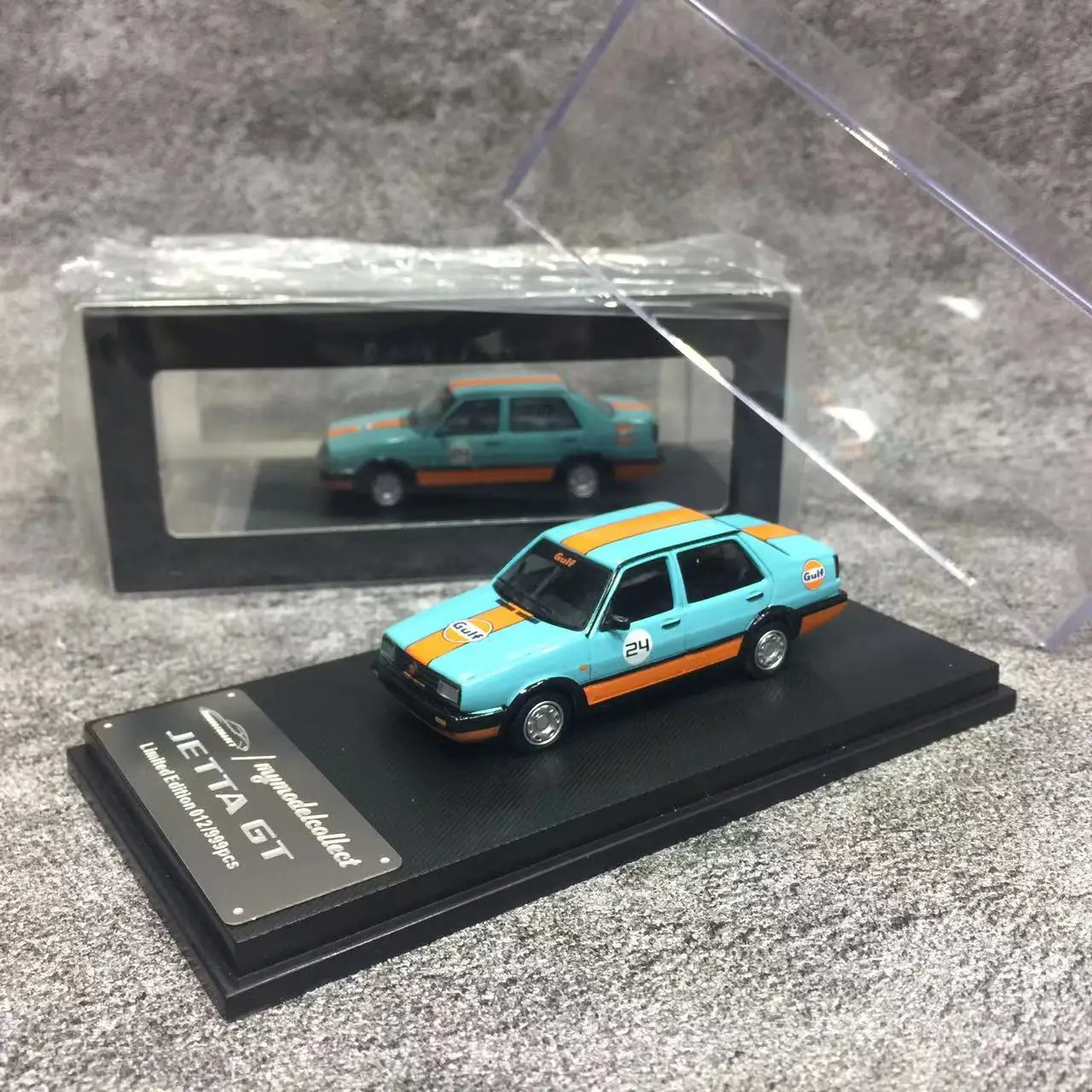 

MC 1:64 Model Car Jetta GT Alloy Die-cast Vehicle - Gulf Version Collection