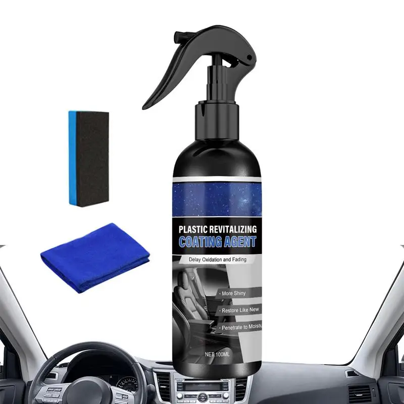 

Spray Coating For Cars 100ml Car Leather Restore Car Cleaning Polisher Car Polisher Spray For Dashboard Seats Steering Wheel