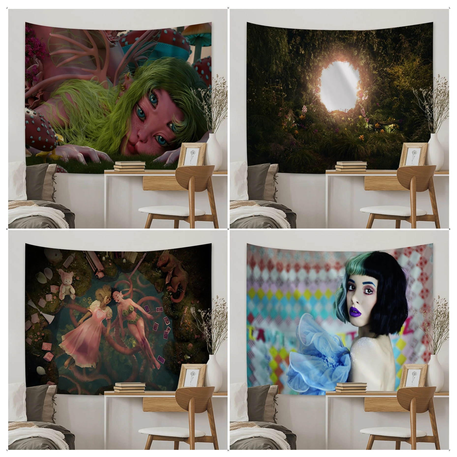 

Singer Melanie Martinez Tapestry Chart Tapestry Home Decoration hippie bohemian decoration divination Wall Hanging Home Decor