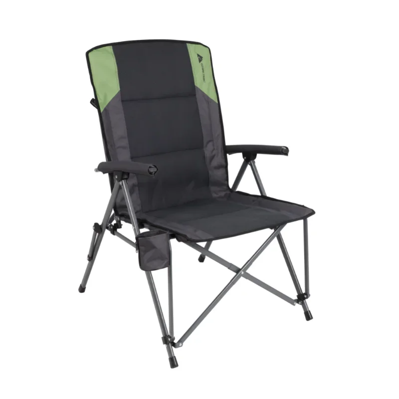 

Ozark Trail High Back Hard Arm Camping Chair Gray Beach Chair Camping Chairs Folding Chair Beach Chair Portable Chair