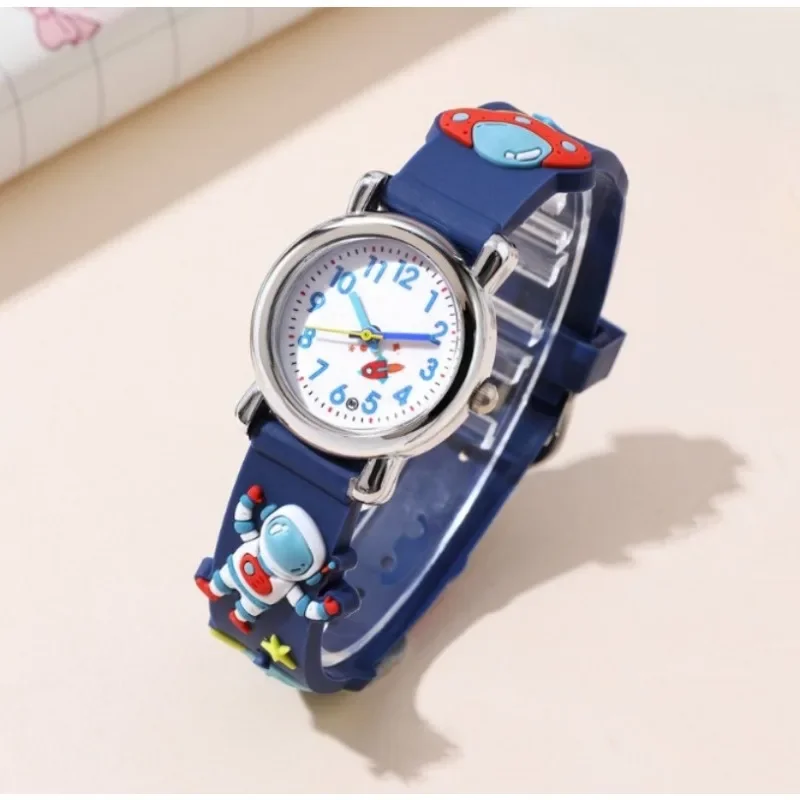 

Children Wristwatches Astronaut Sports Watch Colorful Band Cute Cartoon Kids Quartz Watch Boy and Girl Earth Rocket Star reloj
