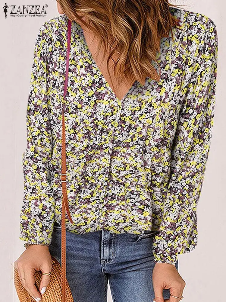 ZANZEA Bohemian Vintage Shirts Fashion Blouse 2023 Women Autumn Long Sleeve Tunic Tops Casual Floral Printed V Neck Loose Blusas
ZANZEA Bohemian Vintage Shirts Fashion Blouse 2023 Women Autumn Long Sleeve Tunic Tops Casual Floral Printed V Neck Loose Blusas