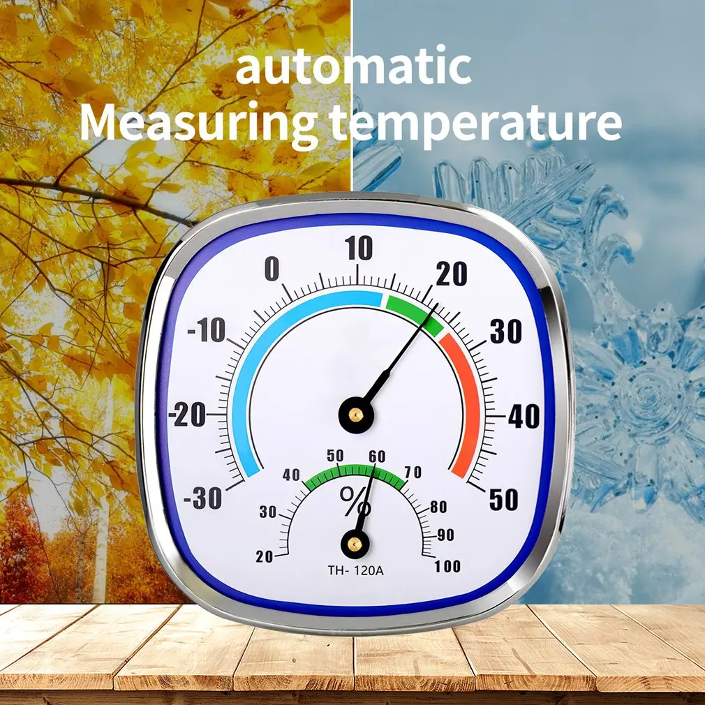 

2023 Thermometer Hygrometer Home And Humidity Meter Indoor Wall-Mounted Pointer Metal Durable Meter Needle Table Fast Delivery