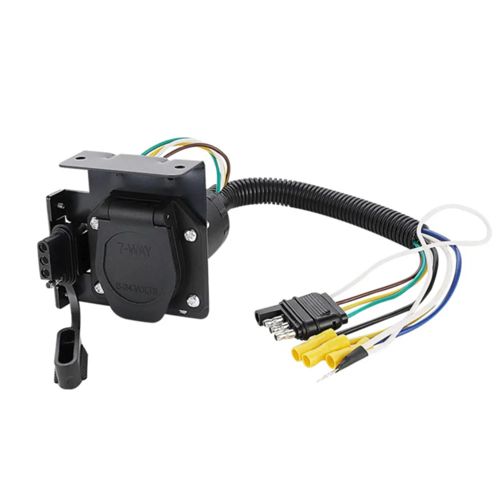 Rv Light Connection Converter Line Plug Connection 4 To 4+7 Converter Dual Output Power Cord Trailer Wiring Adapter
Rv Light Connection Converter Line Plug Connection 4 To 4+7 Converter Dual Output Power Cord Trailer Wiring Adapter