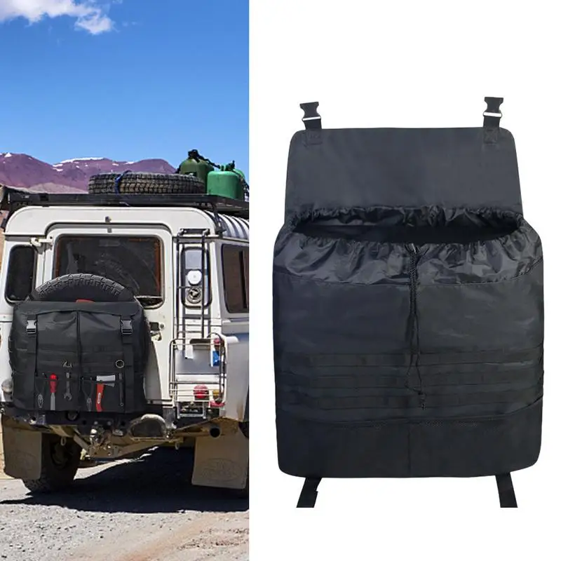 

Мешок для хранения запасных шин, мешок для мусора для внедорожника, вместительный мешок для мусора для транспортного средства, запасной органайзер для хранения шин