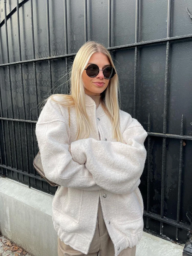 Pocket design Pilot Jackets Female V Neck Single Breasted Coats Women's Long Sleeve Tops Casual Vintage Coat New In Outerwears
Pocket design Pilot Jackets Female V Neck Single Breasted Coats Women's Long Sleeve Tops Casual Vintage Coat New In Outerwears