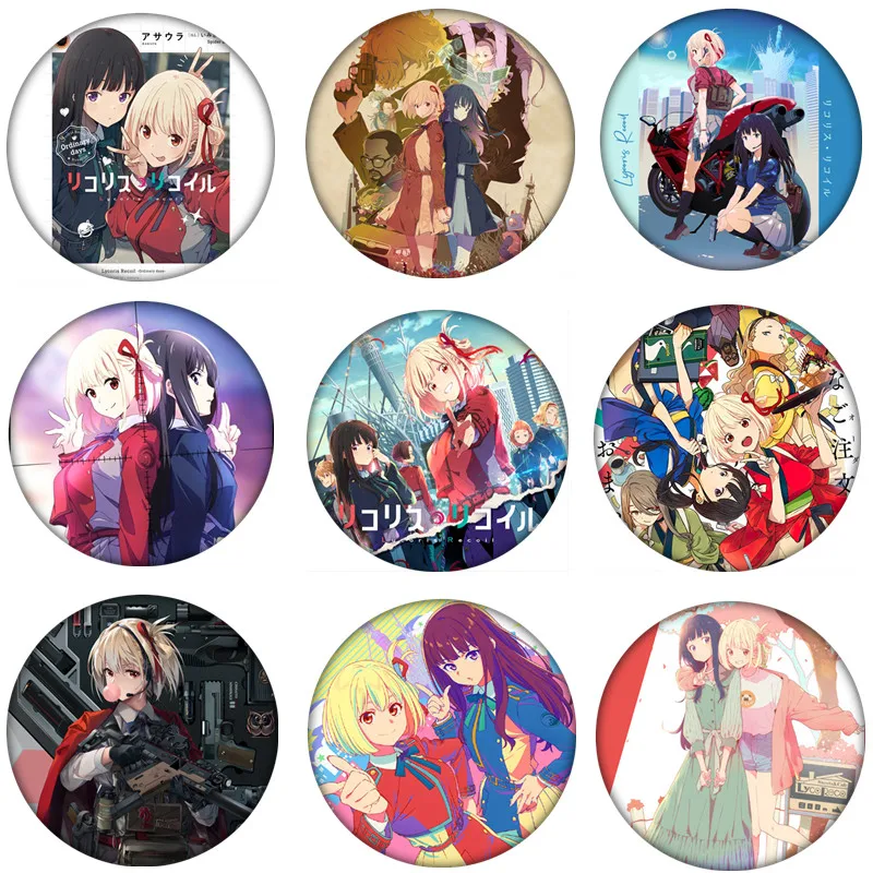 Lycoris Recoil Cosplay Badge Chisato Nishikigi Takina Inoue Brooch Pin Anime Accessories For Clothes Backpack Decoration gift
Lycoris Recoil Cosplay Badge Chisato Nishikigi Takina Inoue Brooch Pin Anime Accessories For Clothes Backpack Decoration gift