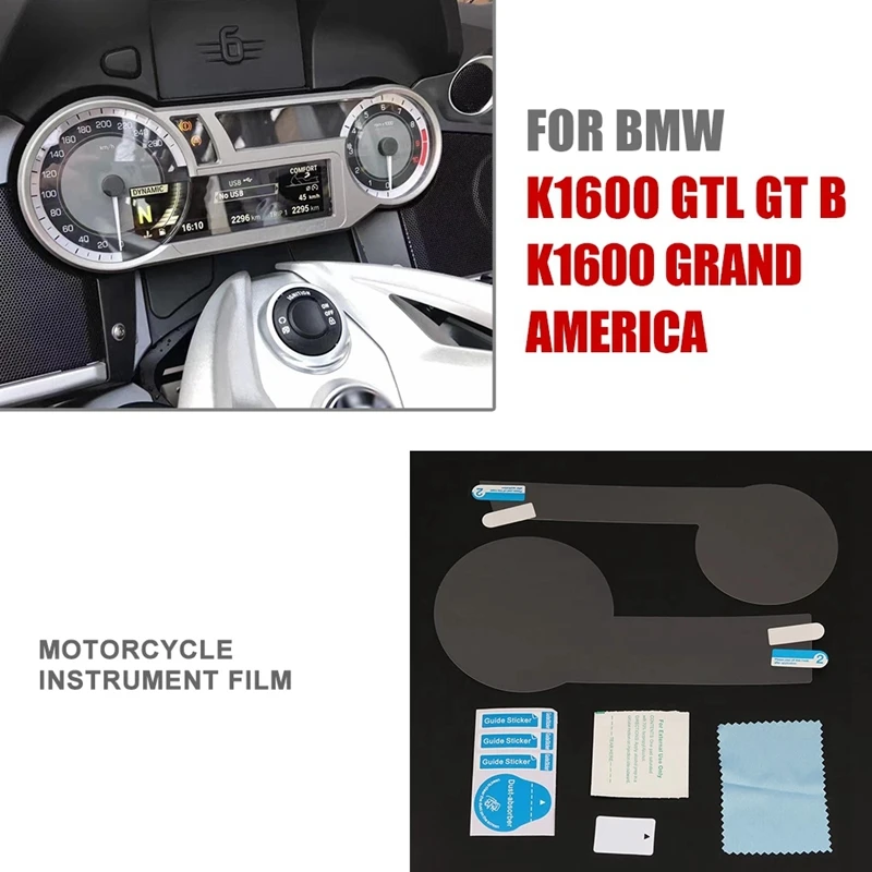 Motorcycle Dashboard Anti-Scratch Film Dashboard Protective Film Instrument Film For BMW- K1600GTL K1600GT K1600 K1600B
Motorcycle Dashboard Anti-Scratch Film Dashboard Protective Film Instrument Film For BMW- K1600GTL K1600GT K1600 K1600B