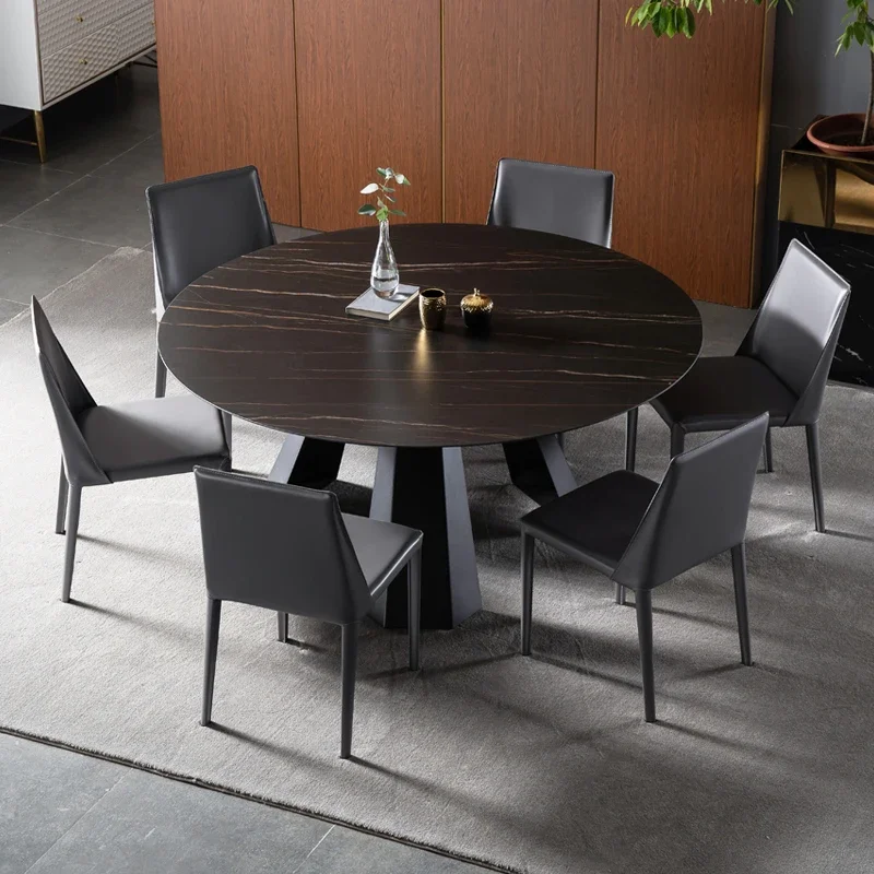 Импортированный итальянский стол для рок-тарелок, круглый стол со стульями, круглый стол с проигрывателем, современный простой маленький семейный стол 
Импортированный итальянский стол для рок-тарелок, круглый стол со стульями, круглый стол с проигрывателем, современный простой маленький семейный стол