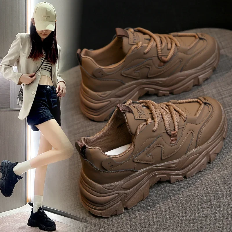 Winter new plush and thickened leather dad shoes, women's Korean version sports shoes, casual shoes
Winter new plush and thickened leather dad shoes, women's Korean version sports shoes, casual shoes