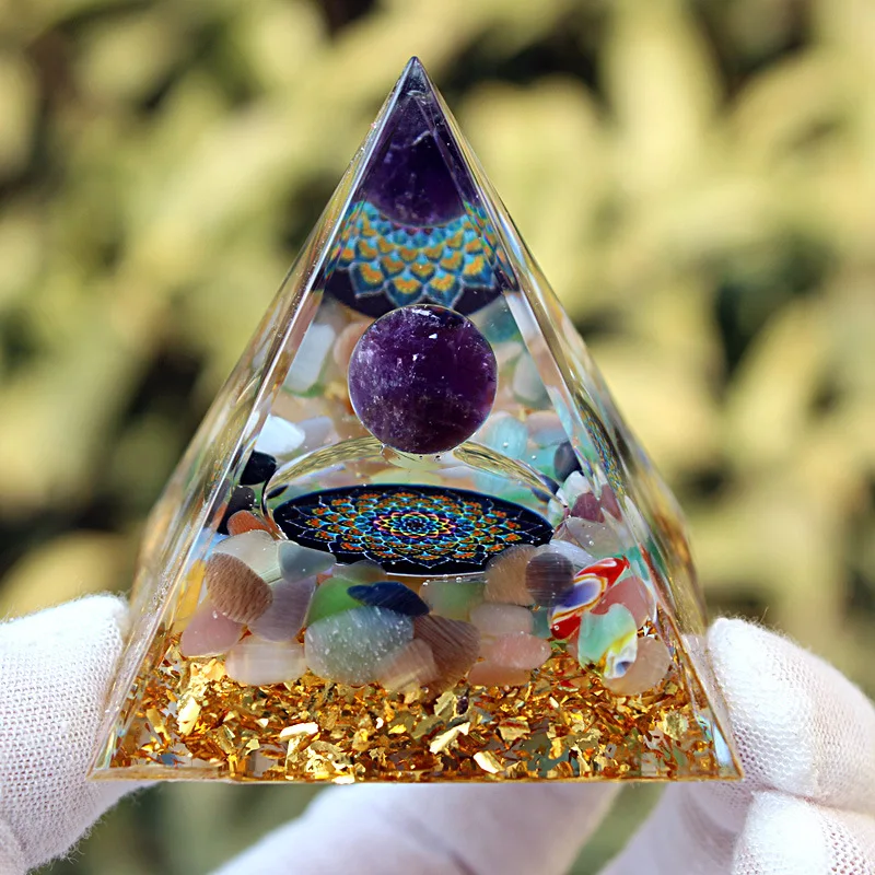 Natural Amethyst Sphere Resin For Orgonite Pyramid Charms Original Energy 6cm Furnishing Articles
Natural Amethyst Sphere Resin For Orgonite Pyramid Charms Original Energy 6cm Furnishing Articles