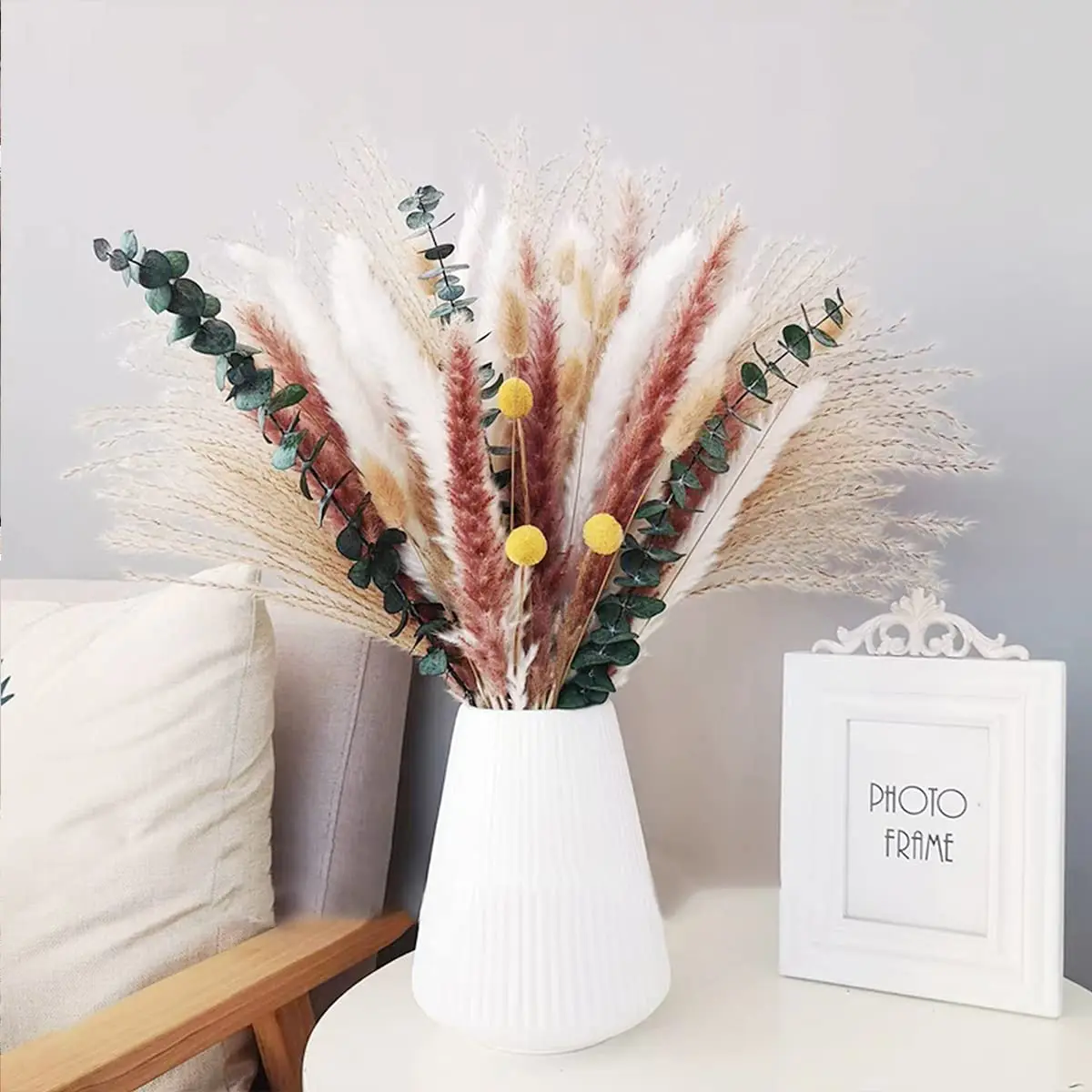 100pcs Dried Pampas Grass Mix Bouquet,Dried Flowers Bouquet with ,Boho Flowers for Home Wedding Farmhous Decore Trockenblumen
100pcs Dried Pampas Grass Mix Bouquet,Dried Flowers Bouquet with ,Boho Flowers for Home Wedding Farmhous Decore Trockenblumen