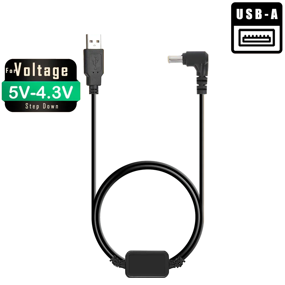 

5V-4.3V Step-Down USB Cable Power Bank Charger CA-PS400 CA-PS500 CA-PS600 ACK600 ACK500 For Canon DR-70 DR-60 DR-40 DR-30 DR-10