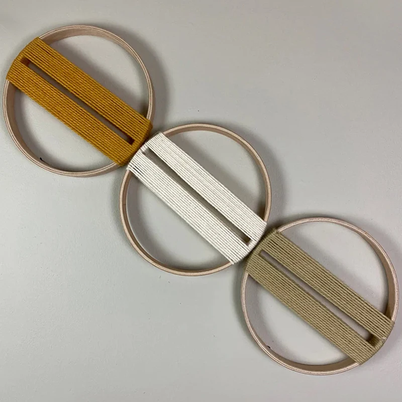 Bamboo Circle Macrame Tapestry - Boho Round Wall Art 11 S67d72a3a5fd84fd5a5b7e769643bb5b9v