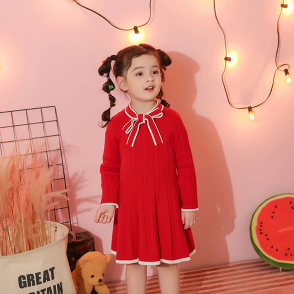 Baby Girls Autumn Winter Warm Knitted Sweater Party Princess Dresses Christmas New Year Birthday Red Dress Children Clothing
Baby Girls Autumn Winter Warm Knitted Sweater Party Princess Dresses Christmas New Year Birthday Red Dress Children Clothing