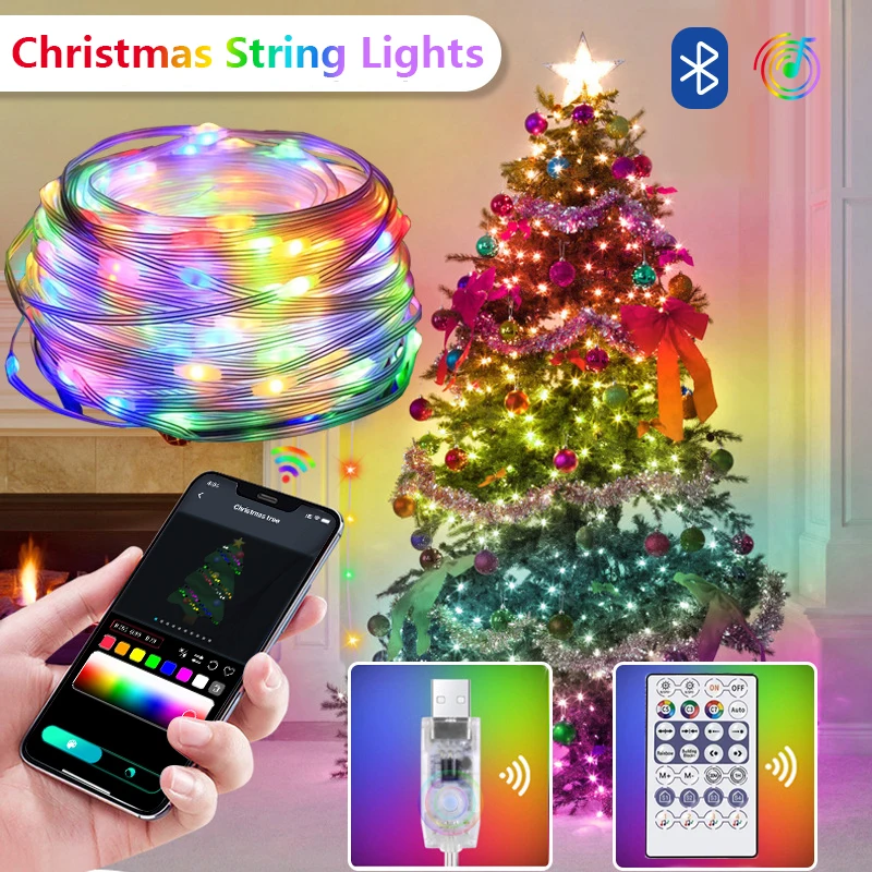 LED String Light BT RGB Christmas Lights Party 5m 10m Music APP RGBIC Dream Color Addressable Individually USB 5V Power
LED String Light BT RGB Christmas Lights Party 5m 10m Music APP RGBIC Dream Color Addressable Individually USB 5V Power