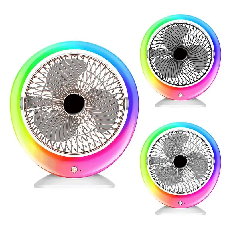 

Small Desk Fans Mini Rechargeable Fan Small Fan Mute Handheld Folding Desktop summer supplies cooling tools for Table Bedroom